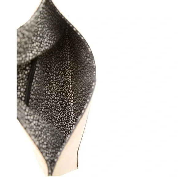 NWT Loeffler Randall Python Envelope Clutch - Nude - Picture 5 of 9